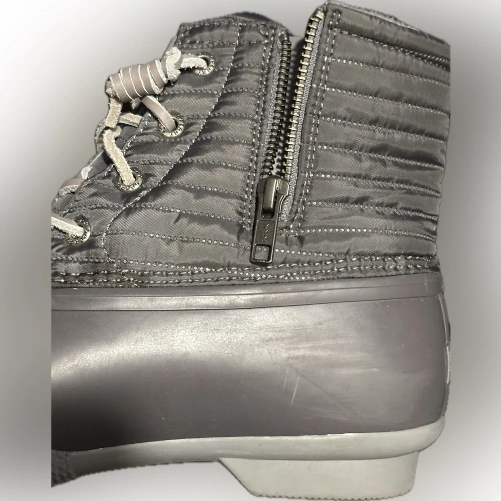 Sperry Women's Saltwater Nylon Pac Boots - Grey Size: 7.5 - Picture 6 of 7
